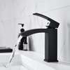 Bathroom Deck Mount Single Hole Matt Black Washbasin Water Tap Basin Faucet Torneira Preta