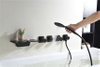 Wall Mounted Shower Mixers Water Fall Tap For Bathtub Faucets Conceal Hidden 5 Holes Bathroom Mixer Faucet Concealed Bath