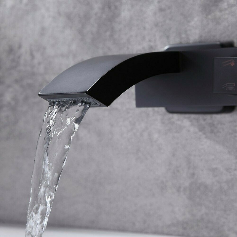 Hot Selling Products Black Bathroom Wall Mount Brass Shower Mixer Faucet