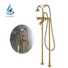 Grifo De Ducha De Laton Con Grifo De Oro Antiguo