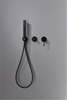 Wholesale Faucet Shower Jiangmen Adjustable Shower Head With Handshower Set 8/10/12 Inch Black Rainfall Showerhead