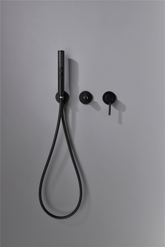 Wholesale Faucet Shower Jiangmen Adjustable Shower Head With Handshower Set 8/10/12 Inch Black Rainfall Showerhead