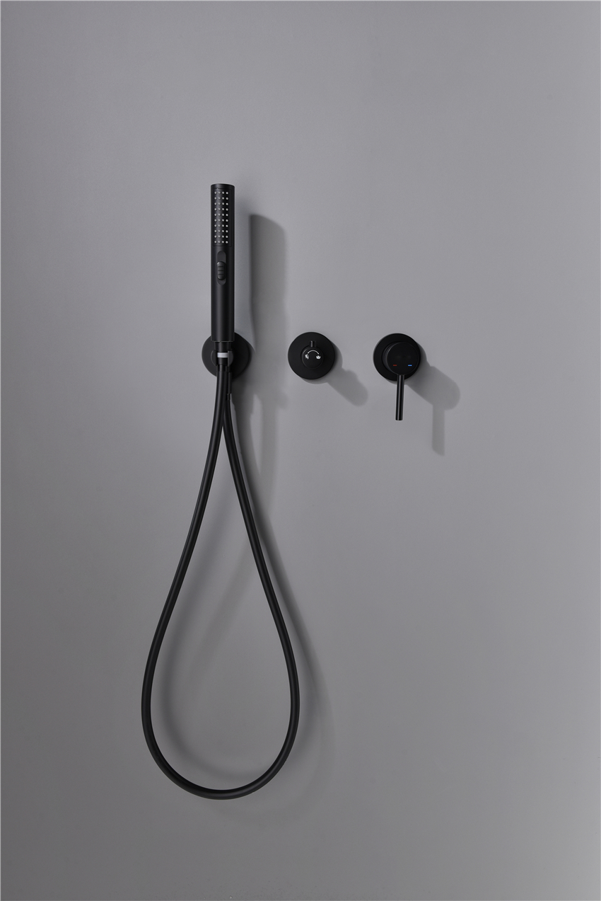 Wholesale Faucet Shower Jiangmen Adjustable Shower Head With Handshower Set 8/10/12 Inch Black Rainfall Showerhead