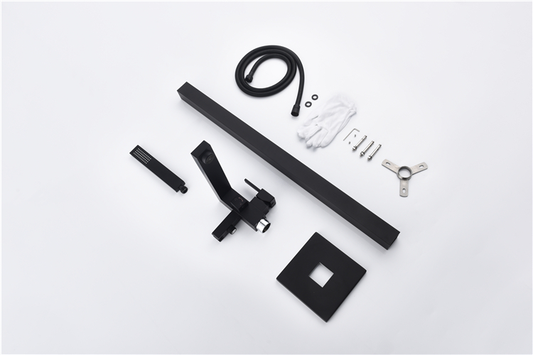 Hot factory direct floor free stand black shower faucets bathtub faucet for sale price