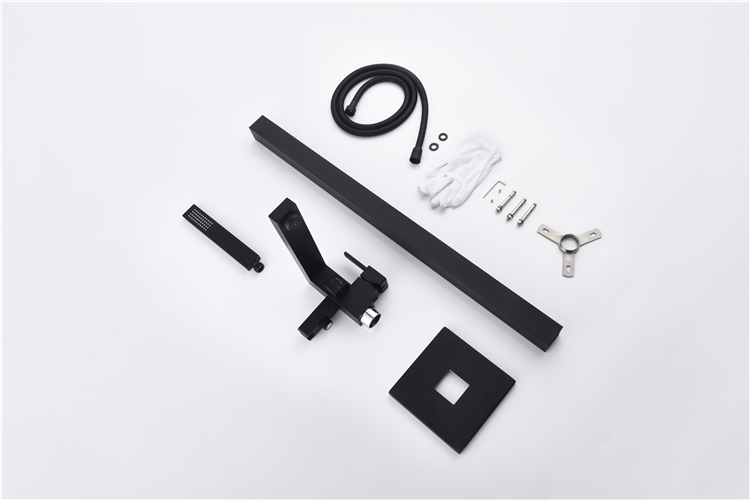 Hot factory direct floor free stand black shower faucets bathtub faucet for sale price