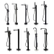 Bathroom Decoration Floor Free Standing Mounted Bathtub Faucet Mixer