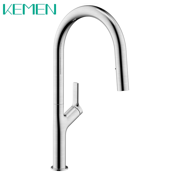 Easy Installation Kitchen Sink Faucet 304 Stainless Steel Kitchen Faucet with Pull Down Sprayer