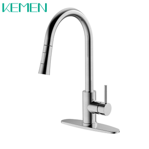 Hot And Cold Water Sink Tap 304 Stainless Steel Kitchen Faucet Pull Down Sprayer Kitchen Faucet