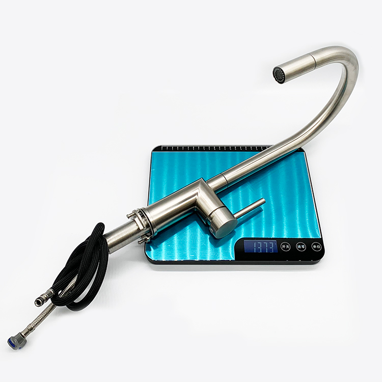 New Modern Style 304 Stainless Steel Kitchen Taps Pull Down Kitchen Faucets with Sprayer