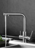 Modern 3 Three Way Faucet 304 Deck Mounted Water Filter Kitchen Tap Hot And Cold Faucet Water Filter Kitchen