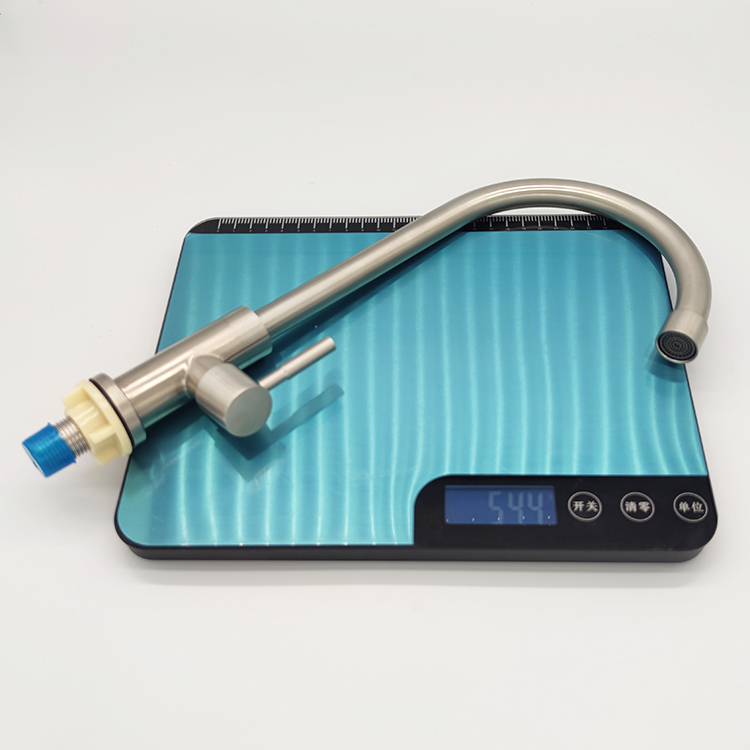 Hot Sell Contemporary 304 Stainless Steel Single Cold Water Tap Kitchen Faucet Taps