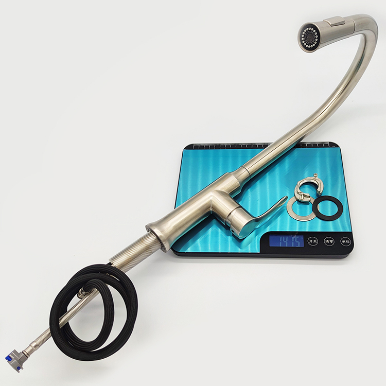 Professional 304 Stainless Steel Faucet Single Level Kitchen Faucets Pull Down Kitchen Sink Mixer Taps