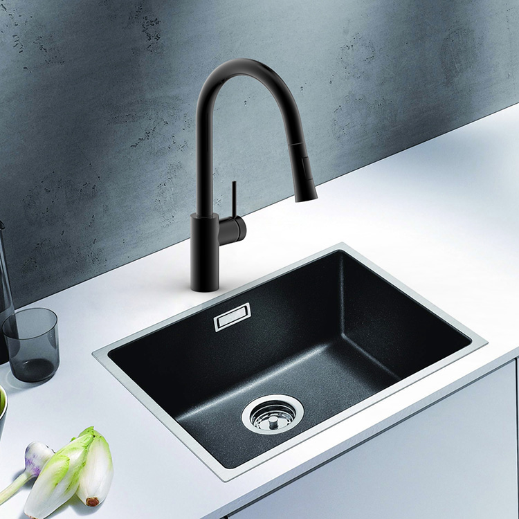 Quality Matte Black 304 Stainless Steel Kitchen Faucet Pull Down Kitchen Faucet