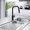 Flexible Faucet 304 Kitchen Pull Down Faucet Matte Black Hot And Cold Water Kitchen Tap 360