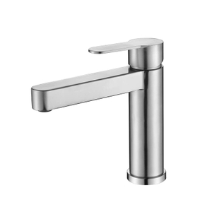 Modern Design Stainless Steel Basin Faucet Single Hole Hot Cold Water Basin Mixer Bathroom Faucet Tap