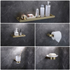 Brushed Gold Bathroom Accessories Set Double Towel Rod 67Series