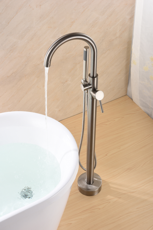 Round Freestanding Bathtub Faucet Tub Filler DF-02043-2
