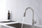 304 stainless steel wire drawing pull kitchen faucet, hot and cold sink faucet, telescopic cleaning kitchen tap