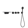 Contemporary Hot Sale Black Hidden Conceal Recessed Shower Wall Mount Bathtub Faucet & Wall Lever