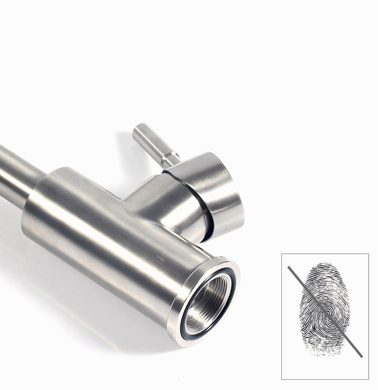 Professional Griferia Para Fregadero Single Handle Water Mixer Tap Kitchen Faucet For Sink 304 Stainless Steel Robinet De Puisag