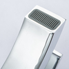 Factory Supplier Bathroom Sink Tap Deck Mounted Chrome Single Handle Single Cold Water Wash Hand Zinc Body Square Basin Faucet