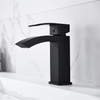 Bathroom Deck Mount Single Hole Matt Black Washbasin Water Tap Basin Faucet Torneira Preta