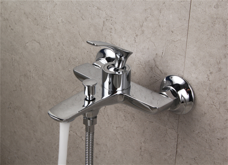Single Lever Shower Mixer Set Bath Taps Wall Mounterd Bathub Faucet American Style Single Handle Shower Faucet