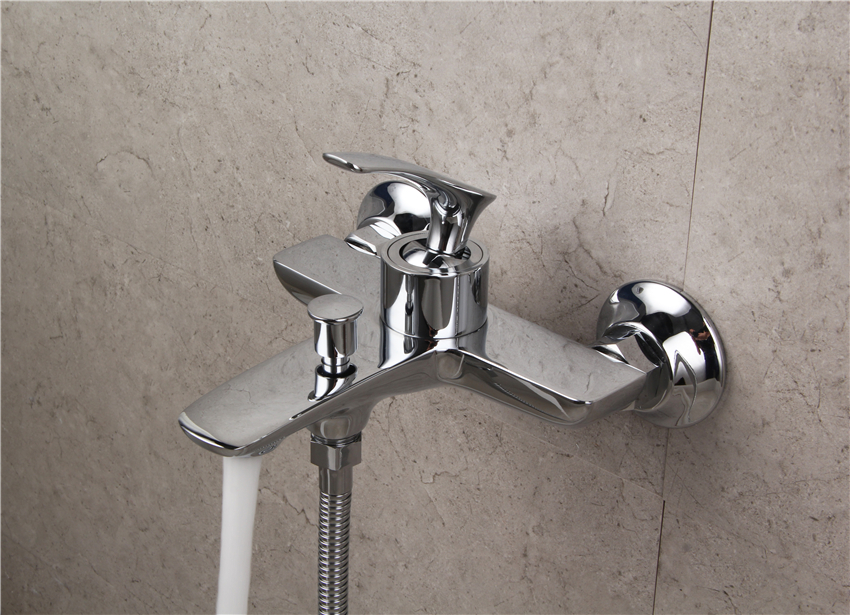 Single Lever Shower Mixer Set Bath Taps Wall Mounterd Bathub Faucet American Style Single Handle Shower Faucet