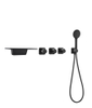 Wall Mounted Shower Mixers Water Fall Tap For Bathtub Faucets Conceal Hidden 5 Holes Bathroom Mixer Faucet Concealed Bath
