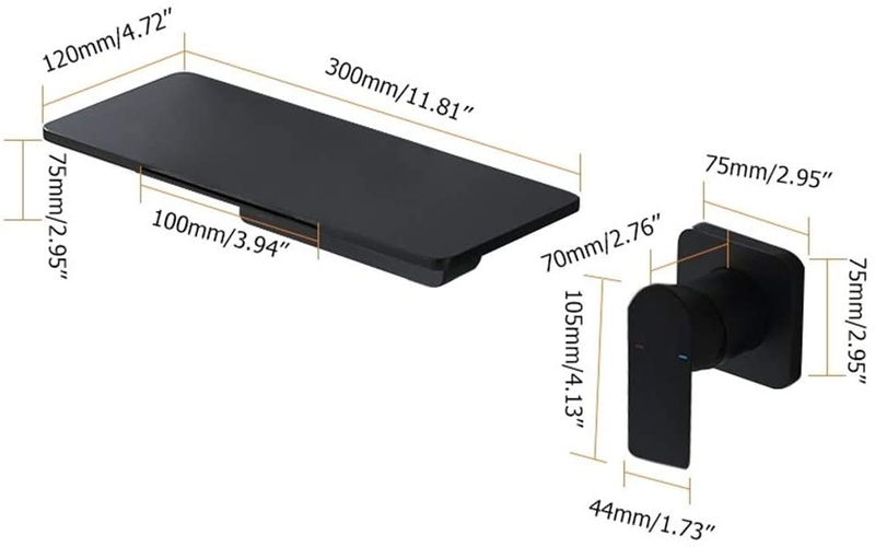 Quality Assurance Faucets Widespread Black Basin Faucet with Factory Direct Price