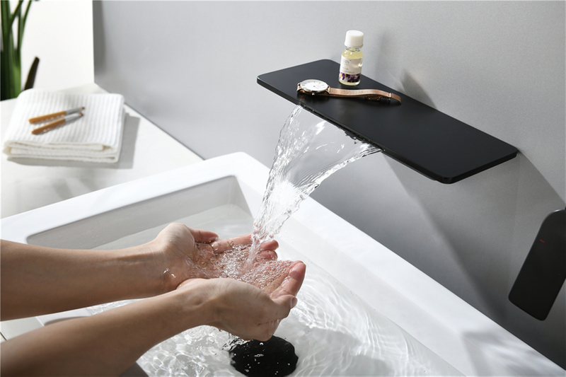 Quality Assurance Faucets Widespread Black Basin Faucet with Factory Direct Price