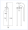 Orb Black Bath Tub Faucet Floor Mount Antique Filler Brass Shower Mixer Taps Faucets Hand Tap