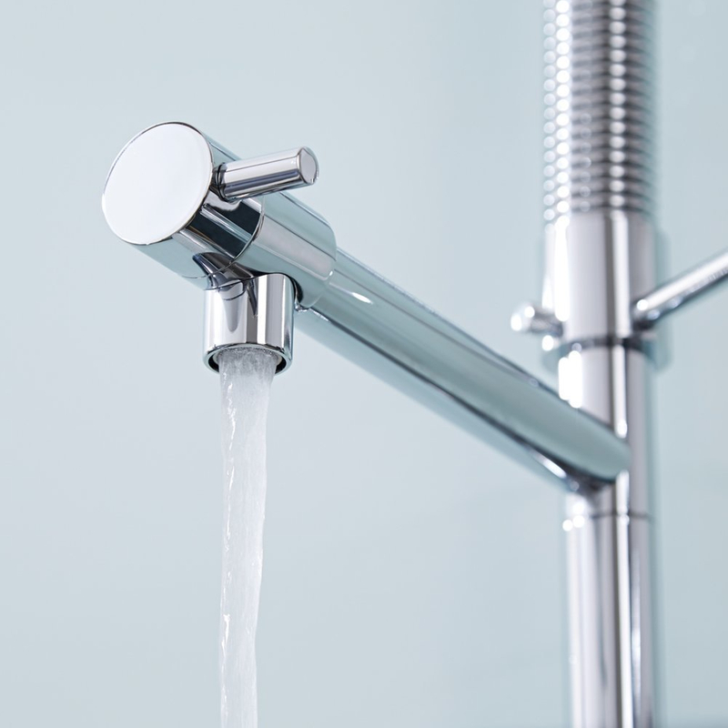 Pull Down Brass Mixer Spring Kitchen Faucet With Spray Torneira Cozinha Flexivel