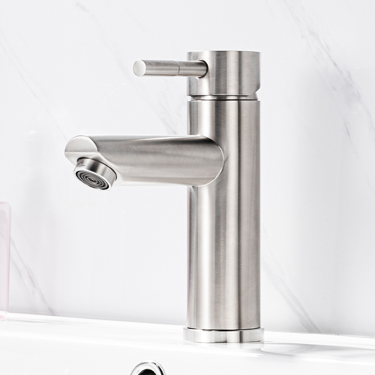 Low Price Single Handle Sus 201 Wash Basin Faucet Tap For Bathroom