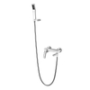 Wall Mounted Bath Shower Mixer Bathroom Bath Faucet White Shower Mixer Single Handle