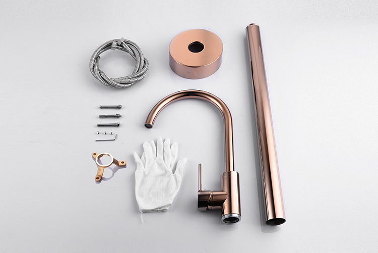 New Rose Gold Floor Mounted Bathtub Faucet Set Luxury Design Freestanding Bath Tub and Shower Mixer Tap