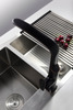 Modern Black&White Solid Brass Single Handle Bathroom Sink Vessel Faucet Basin Mixer Tap