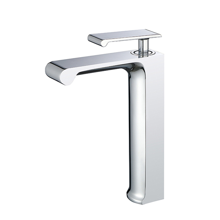 Modern Single Handle Deck Mounted Tall Wash Basin Faucet for Bathroom Amazon Hot Selling Faucet