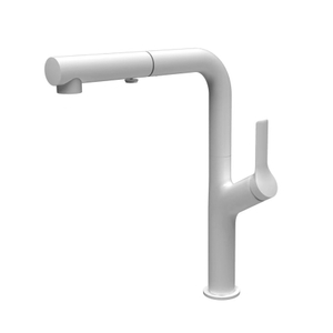 Elegant White Stainless Steel 304 Pull Out Kitchen Sink Tap White Kitchen Faucet
