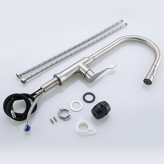 Wholesale Kitchen Sink Mixer Tap 304 Stainless Steel Faucet Pull Down Sprayer Kitchen Shower Faucet