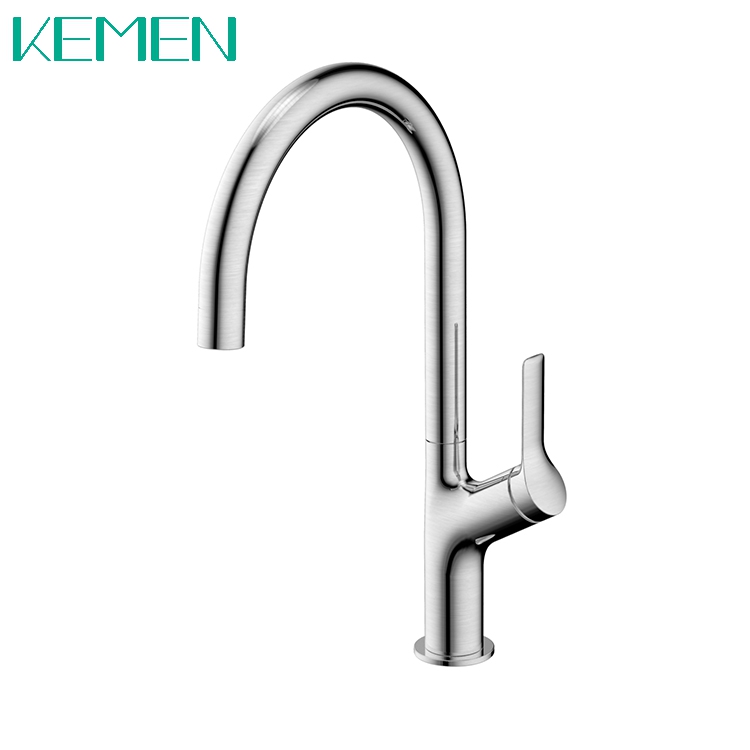 New Product 304 Stainless Steel Kitchen Faucet Hot And Cold Water Mixer Tap Brushed Series Faucet For Kitchen