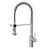 Flexible Spring Spray Stainless Steel Pull Down Kitchen Sink Faucet with Magnetic Mounted Sprayer
