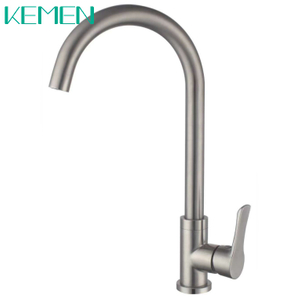 304 Stainless Steel Contemporary Style Single Cold Water Tap Kitchen Sink Faucet