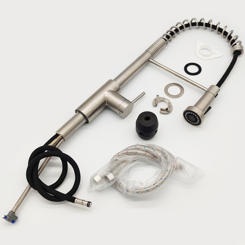 New Modern Style SUS304 Kitchen Faucet Pull Down Spring Water Sink Mixer Tap Kitchen Faucets With Sprayer