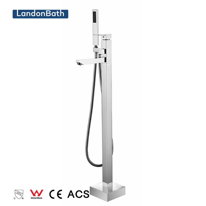 Global Bathtub Faucet Goose Neck Freestanding Bath Tub Faucet Mixer DF-02043