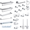 Brushed Gold Bathroom Accessories Set Paper Holder Towel Rail 70Series