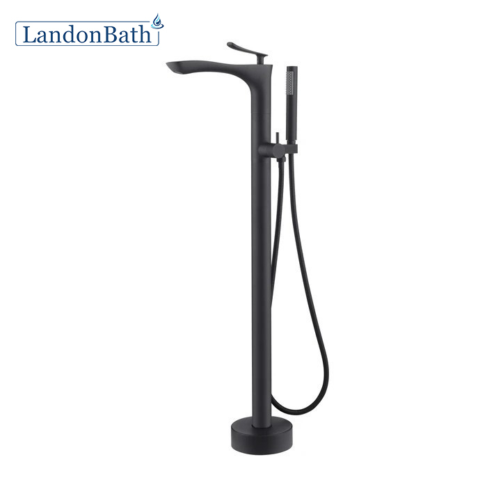 New Collection Matte Black Bathtub Tap High Quality Freestanding Bathtub Faucet