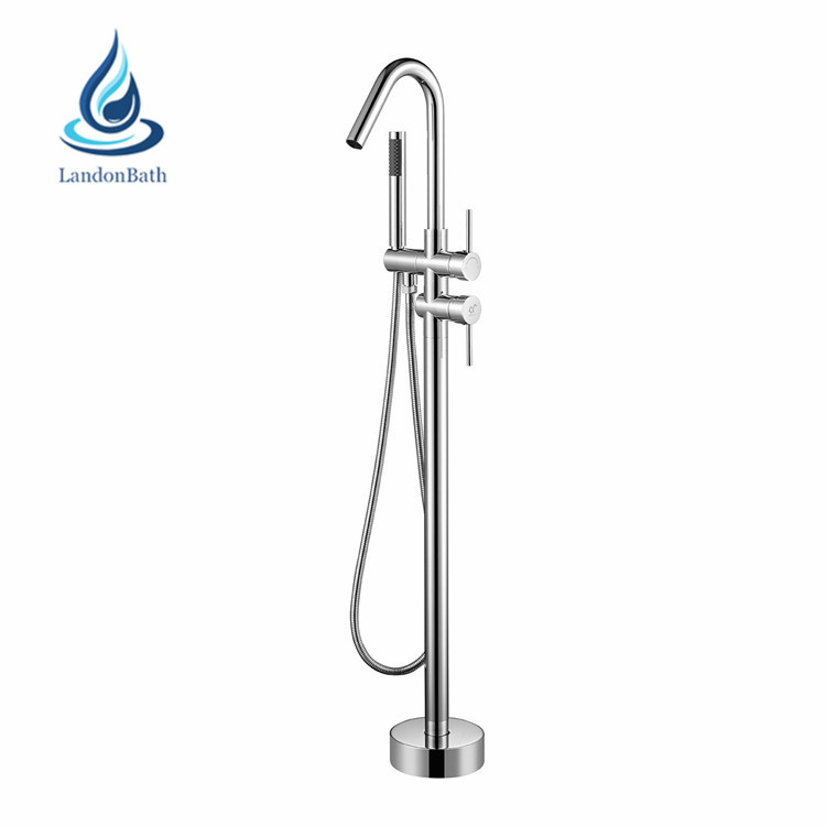 Hot Selling Latest Brass Thermostatic Freestanding Bathtub Faucet