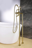 French Gold Modern Styles Deck-Mount Roman Bathtub Faucet