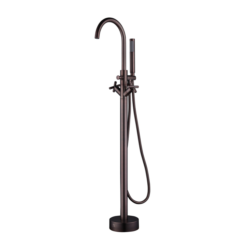 Cross Handles Freestanding Bathtub Faucet DF-02009